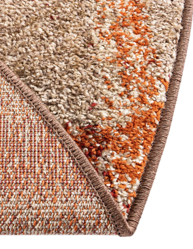 Multicolor 7' 10 x 7' 10 Autumn Round Area Rug 100% Polypropylene Durable Jute Backing Living Dining Room Bedroom Office Modern Decor Carpet for Sale at Rug Engine