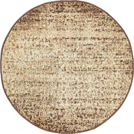 Beige 3' 1 x 3' 1 Autumn Round Area Rug 100% Polypropylene Durable Jute Backing Living Dining Room Bedroom Office Modern Decor Carpet for Sale at Rug Engine