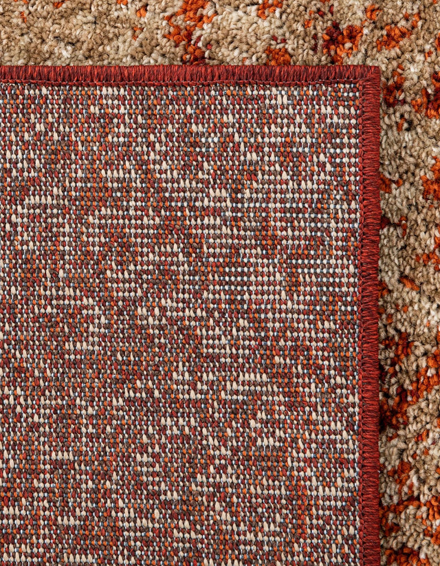 Terracotta 9' x 12' Autumn Rectangle Area Rug 100% Polypropylene Durable Jute Backing Living Dining Room Bedroom Office Modern Decor Carpet for Sale at Rug Engine