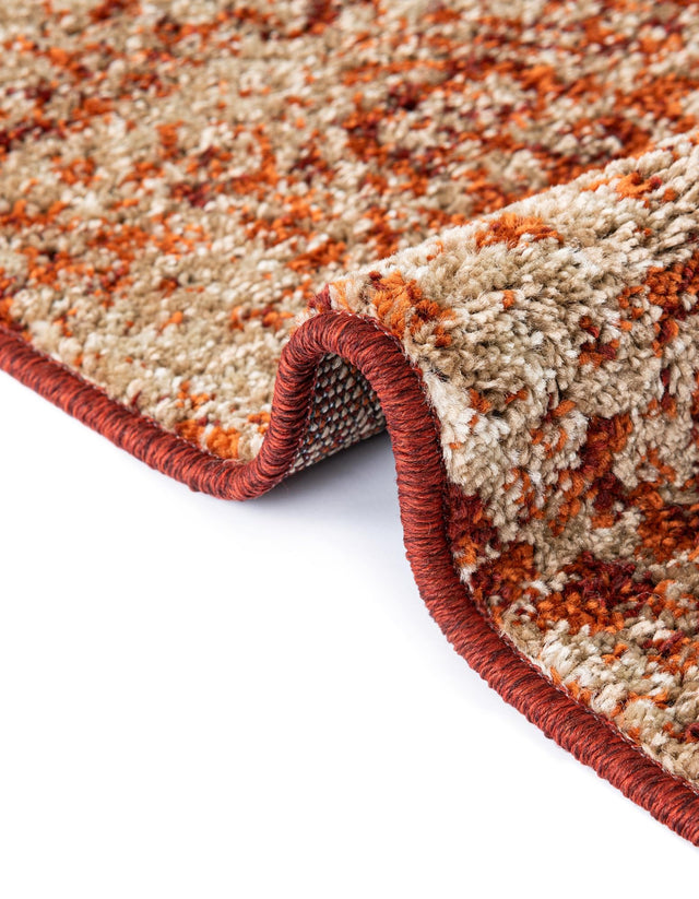 Terracotta 9' x 12' Autumn Rectangle Area Rug 100% Polypropylene Durable Jute Backing Living Dining Room Bedroom Office Modern Decor Carpet for Sale at Rug Engine