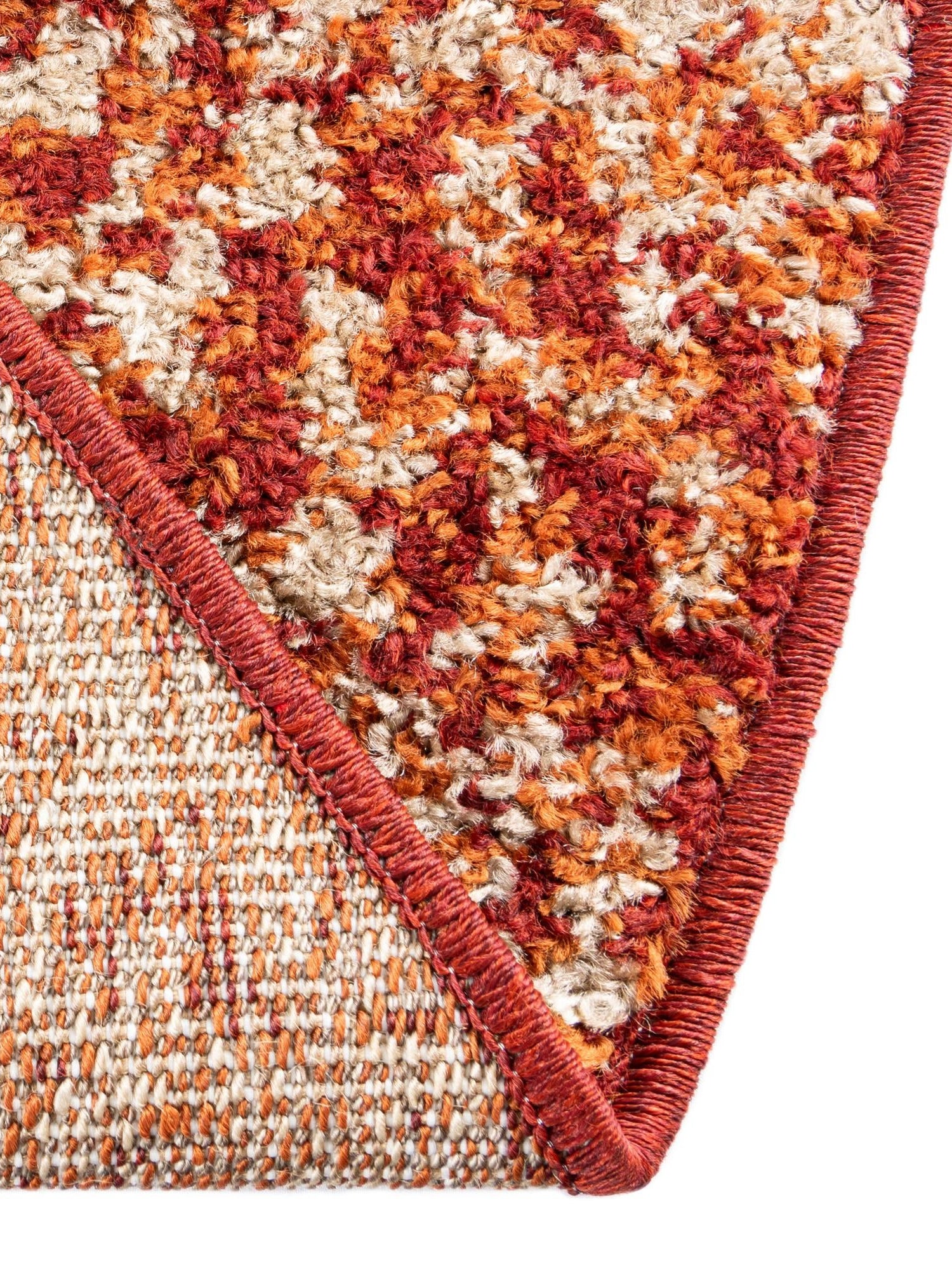Terracotta 7' 10 x 7' 10 Autumn Round Area Rug 100% Polypropylene Durable Jute Backing Living Dining Room Bedroom Office Modern Decor Carpet for Sale at Rug Engine