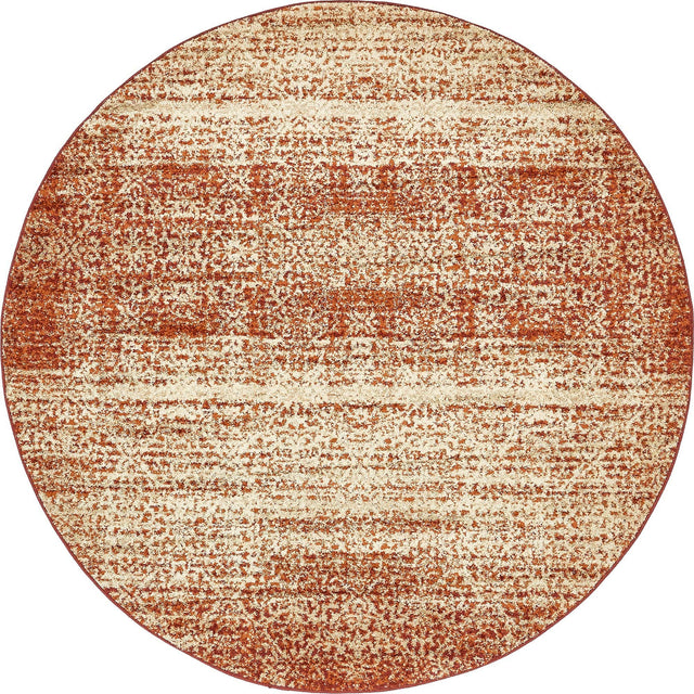 Terracotta 7' 10 x 7' 10 Autumn Round Area Rug 100% Polypropylene Durable Jute Backing Living Dining Room Bedroom Office Modern Decor Carpet for Sale at Rug Engine