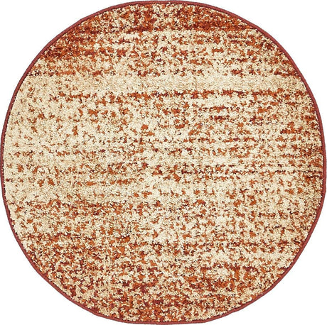 Terracotta 3' 1 x 3' 1 Autumn Round Area Rug 100% Polypropylene Durable Jute Backing Living Dining Room Bedroom Office Modern Decor Carpet for Sale at Rug Engine