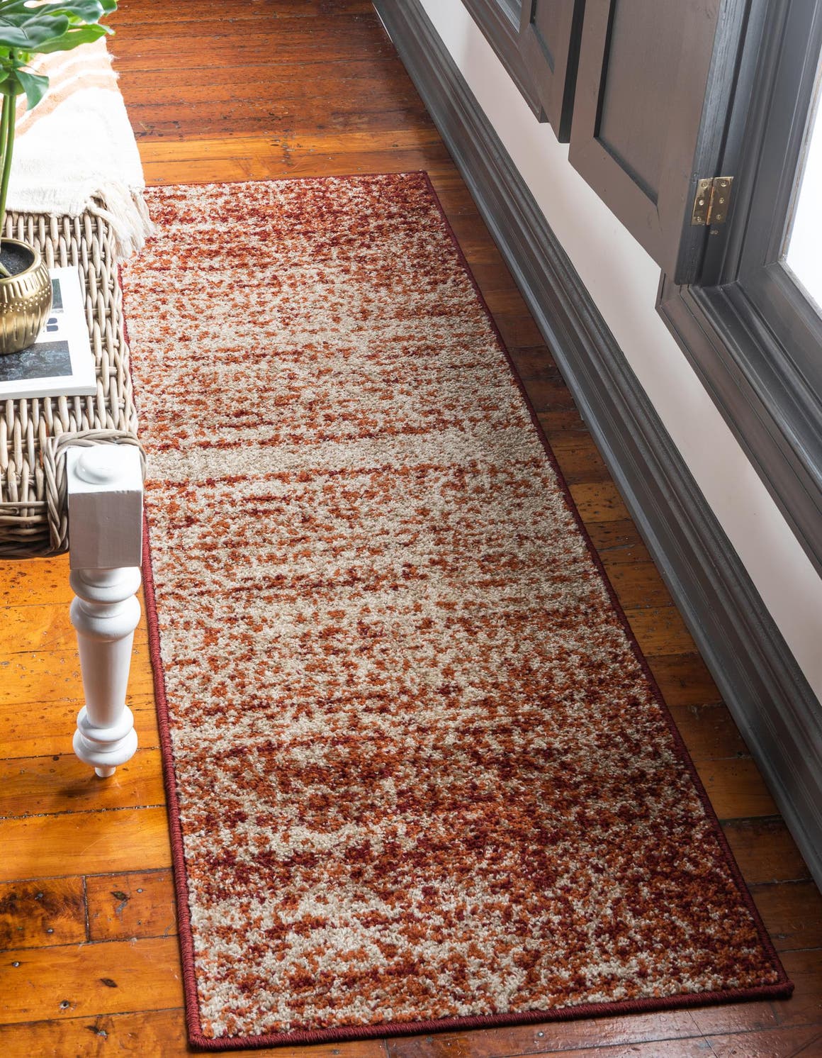 Terracotta 2' 7 x 10' Autumn Runner Area Rug 100% Polypropylene Durable Jute Backing Living Dining Room Bedroom Office Modern Decor Carpet for Sale at Rug Engine