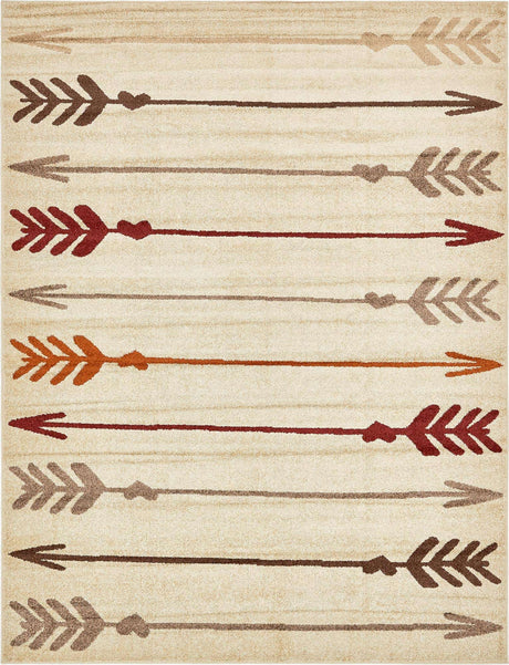 Beige 9' x 12' Autumn Rectangle Area Rug 100% Polypropylene Durable Jute Backing Living Dining Room Bedroom Office Modern Decor Carpet for Sale at Rug Engine