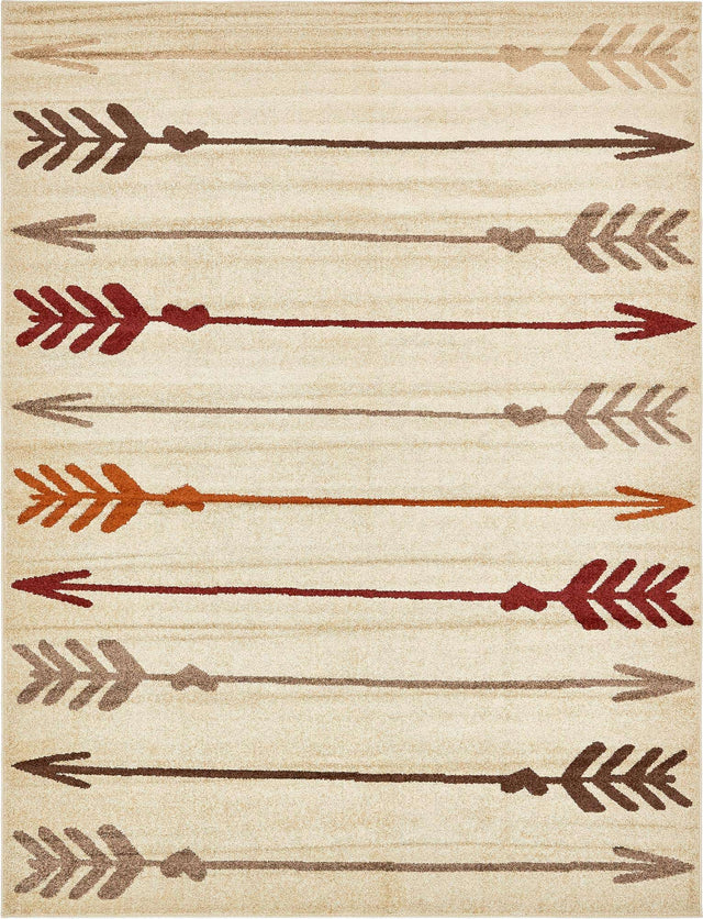 Beige 9' x 12' Autumn Rectangle Area Rug 100% Polypropylene Durable Jute Backing Living Dining Room Bedroom Office Modern Decor Carpet for Sale at Rug Engine