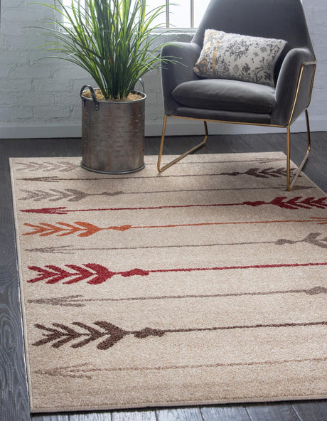 Beige 2' x 3' 1 Autumn Rectangle Area Rug 100% Polypropylene Durable Jute Backing Living Dining Room Bedroom Office Modern Decor Carpet for Sale at Rug Engine