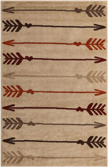 Beige 5' 3 x 8' Autumn Rectangle Area Rug 100% Polypropylene Durable Jute Backing Living Dining Room Bedroom Office Modern Decor Carpet for Sale at Rug Engine