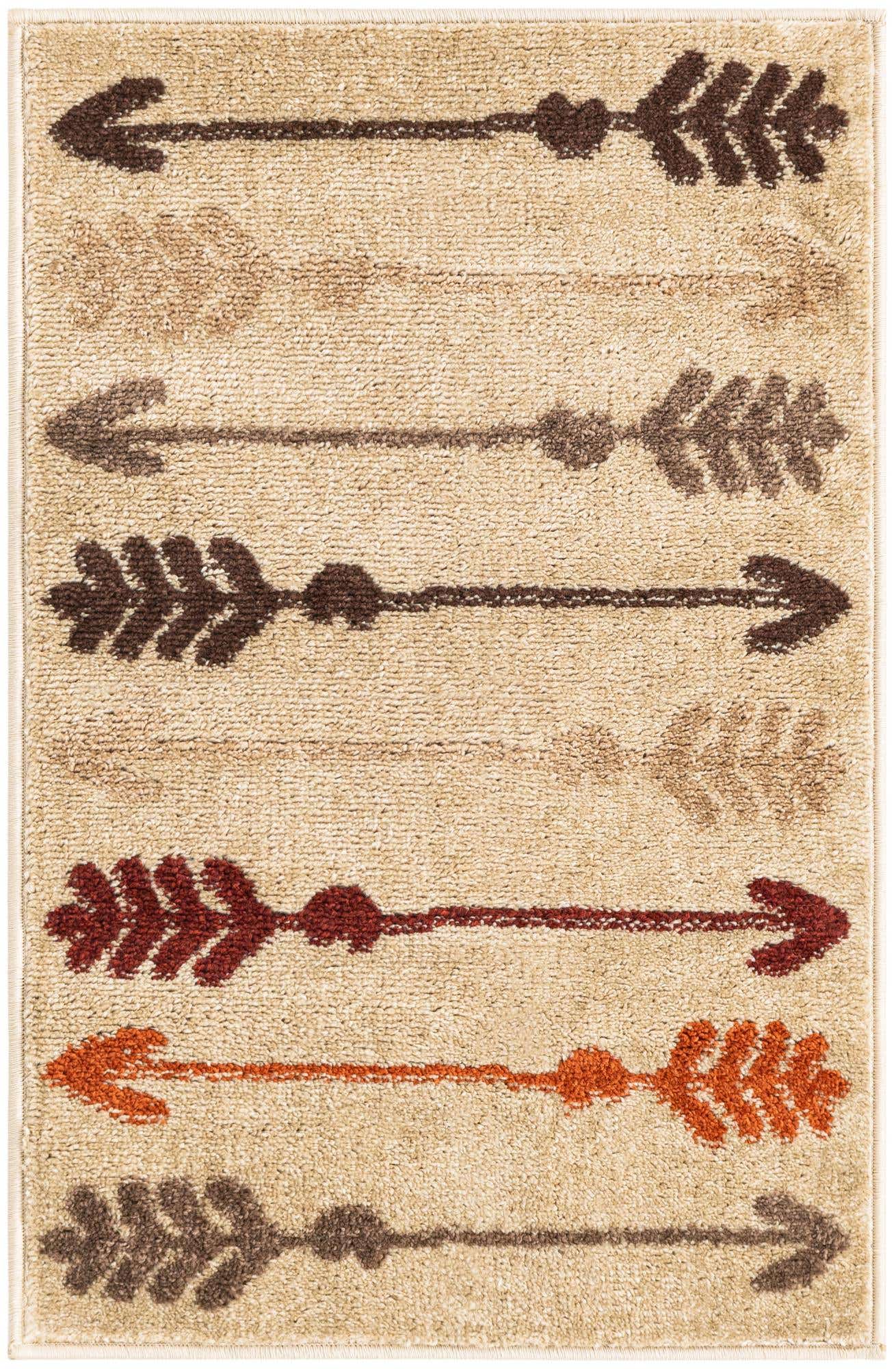 Beige 2' x 3' 1 Autumn Rectangle Area Rug 100% Polypropylene Durable Jute Backing Living Dining Room Bedroom Office Modern Decor Carpet for Sale at Rug Engine