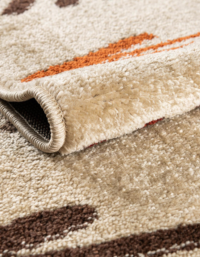 Beige 3' 1 x 3' 1 Autumn Round Area Rug 100% Polypropylene Durable Jute Backing Living Dining Room Bedroom Office Modern Decor Carpet for Sale at Rug Engine