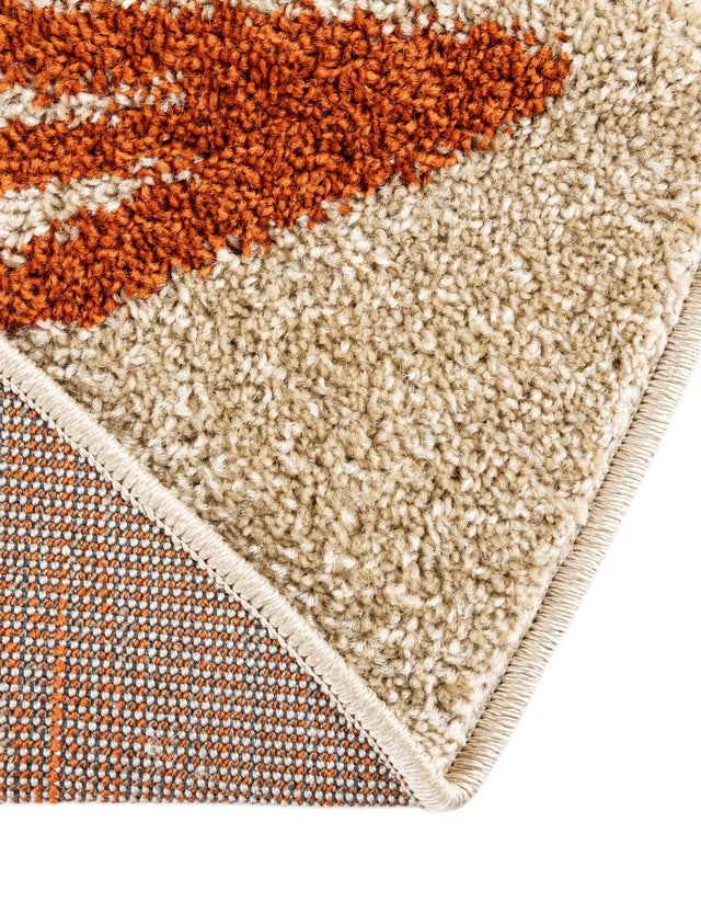 Beige 3' 1 x 3' 1 Autumn Round Area Rug 100% Polypropylene Durable Jute Backing Living Dining Room Bedroom Office Modern Decor Carpet for Sale at Rug Engine