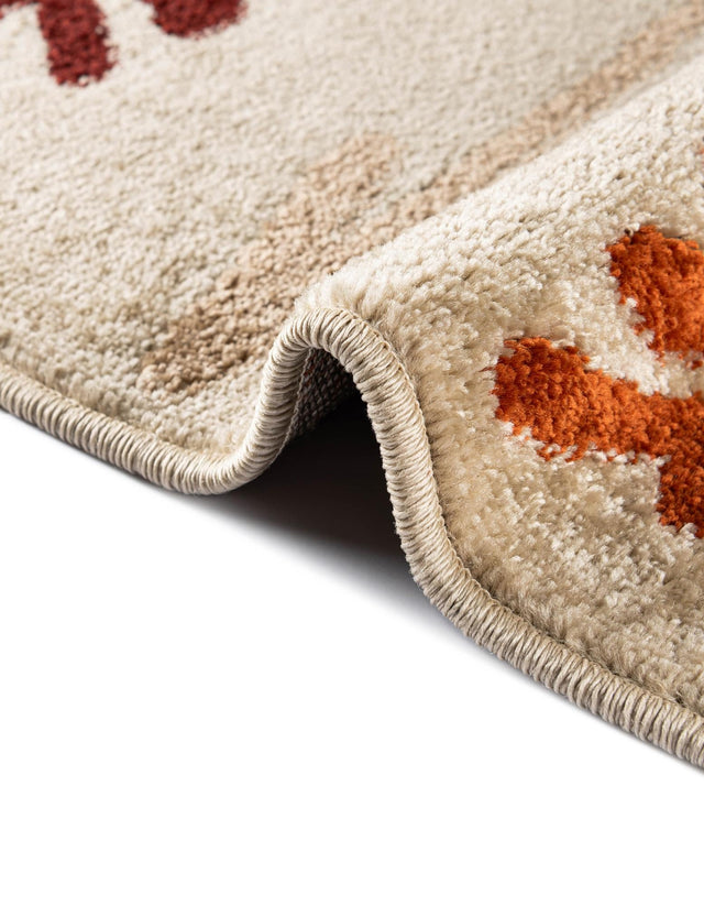 Beige 3' 1 x 3' 1 Autumn Round Area Rug 100% Polypropylene Durable Jute Backing Living Dining Room Bedroom Office Modern Decor Carpet for Sale at Rug Engine