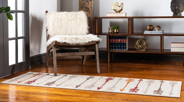 Beige 2' x 6' 1 Autumn Runner Area Rug 100% Polypropylene Durable Jute Backing Living Dining Room Bedroom Office Modern Decor Carpet for Sale at Rug Engine