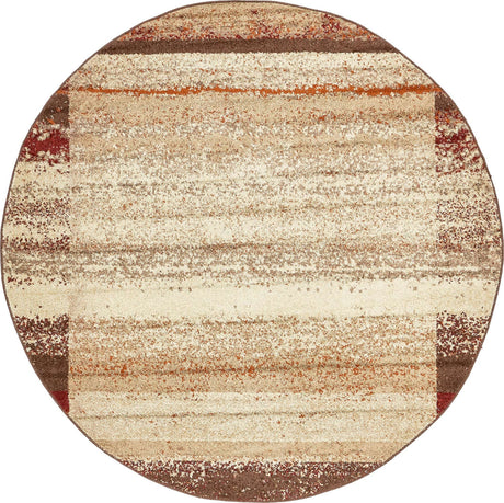 Beige 7' 10 x 7' 10 Autumn Round Area Rug 100% Polypropylene Durable Jute Backing Living Dining Room Bedroom Office Modern Decor Carpet for Sale at Rug Engine