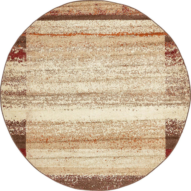 Beige 7' 10 x 7' 10 Autumn Round Area Rug 100% Polypropylene Durable Jute Backing Living Dining Room Bedroom Office Modern Decor Carpet for Sale at Rug Engine