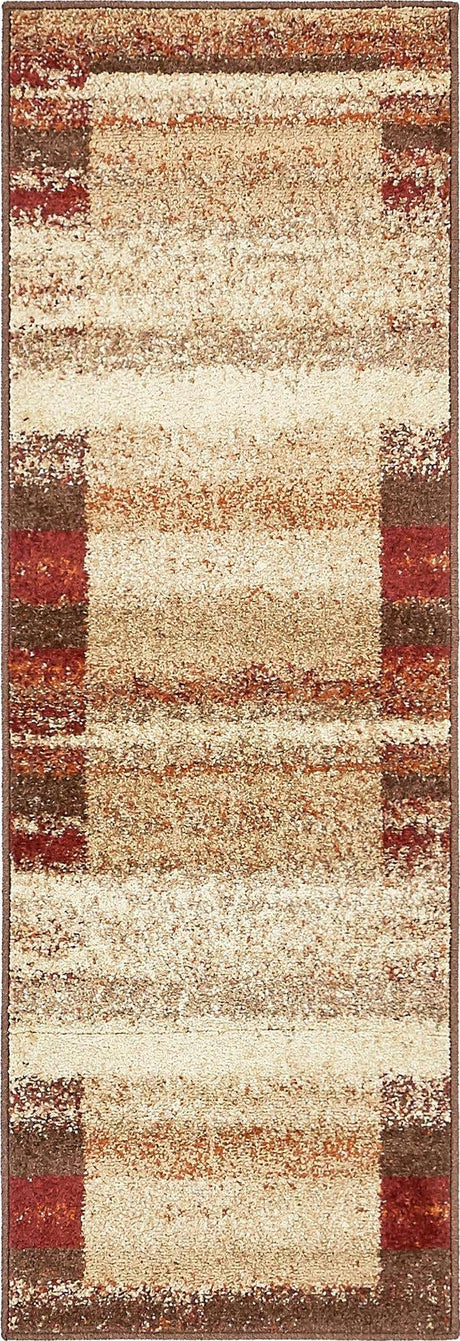 Beige 2' x 6' 1 Autumn Runner Area Rug 100% Polypropylene Durable Jute Backing Living Dining Room Bedroom Office Modern Decor Carpet for Sale at Rug Engine