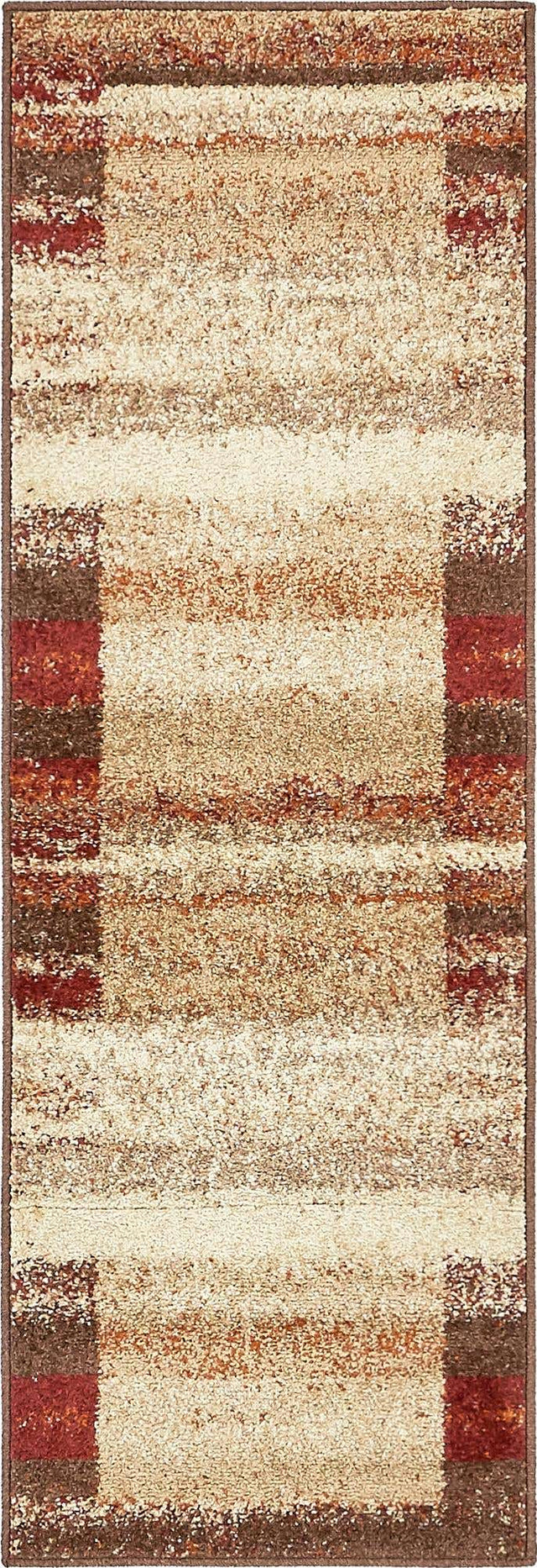 Beige 2' x 6' 1 Autumn Runner Area Rug 100% Polypropylene Durable Jute Backing Living Dining Room Bedroom Office Modern Decor Carpet for Sale at Rug Engine