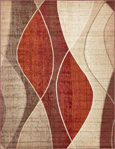 Multicolor 9' x 12' Autumn Rectangle Area Rug 100% Polypropylene Durable Jute Backing Living Dining Room Bedroom Office Modern Decor Carpet for Sale at Rug Engine