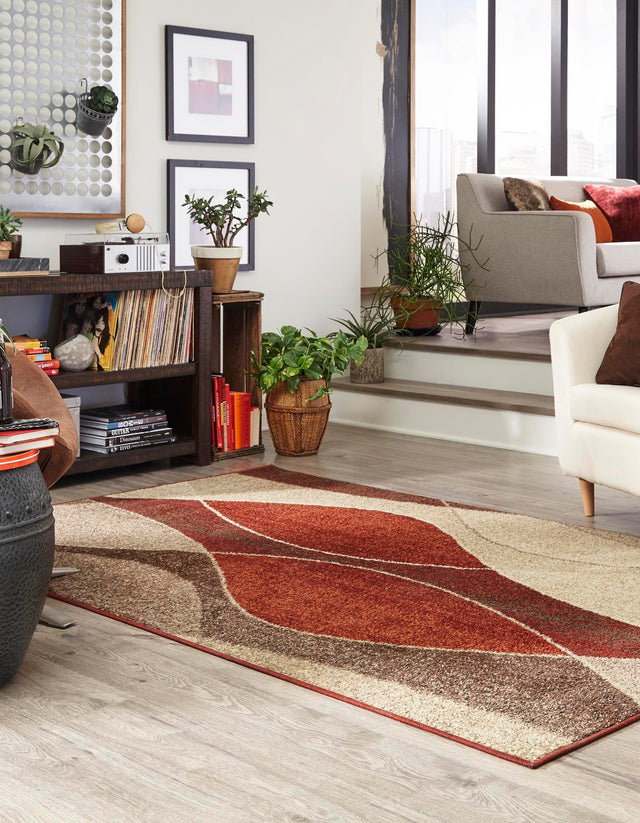 Multicolor 9' x 12' Autumn Rectangle Area Rug 100% Polypropylene Durable Jute Backing Living Dining Room Bedroom Office Modern Decor Carpet for Sale at Rug Engine