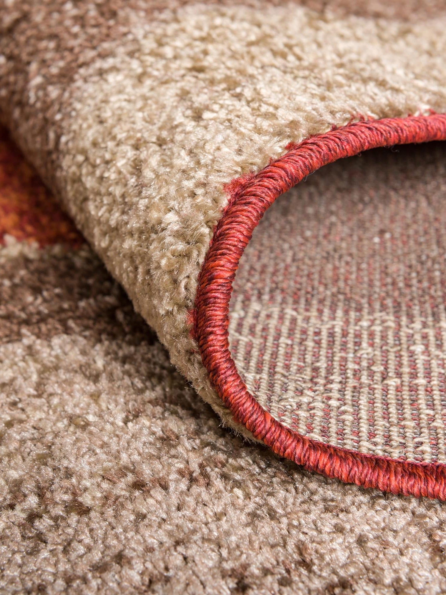 Multicolor 6' 1 x 6' 1 Autumn Round Area Rug 100% Polypropylene Durable Jute Backing Living Dining Room Bedroom Office Modern Decor Carpet for Sale at Rug Engine