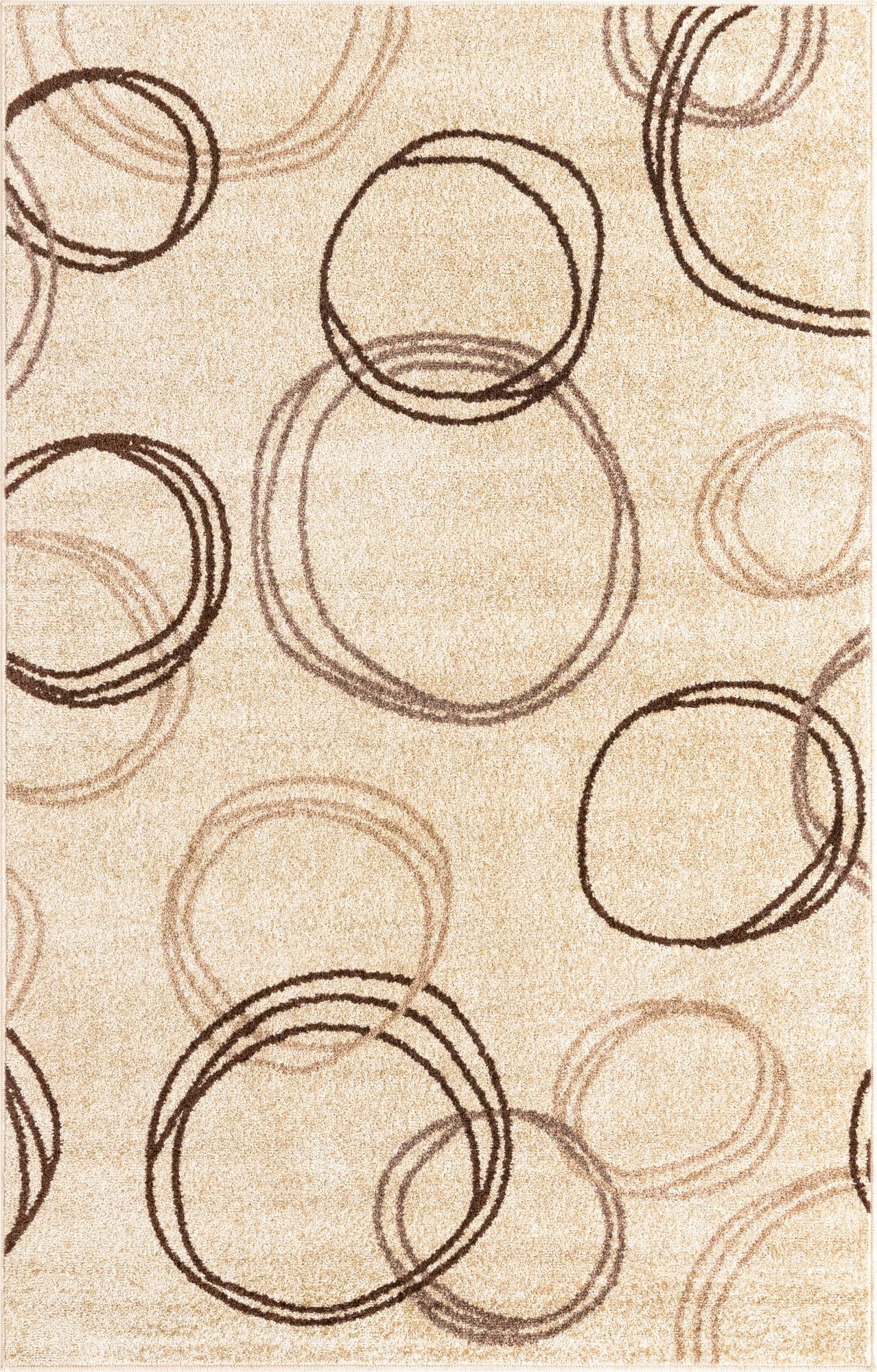 Beige 5' 1 x 8' Autumn Rectangle Area Rug 100% Polypropylene Durable Jute Backing Living Dining Room Bedroom Office Modern Decor Carpet for Sale at Rug Engine