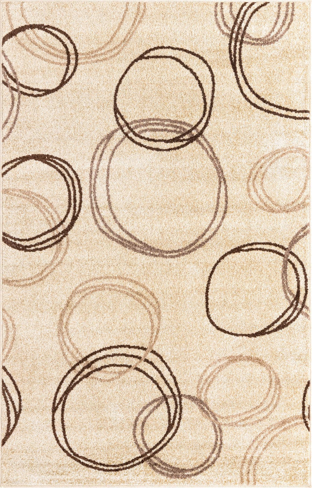 Beige 5' 1 x 8' Autumn Rectangle Area Rug 100% Polypropylene Durable Jute Backing Living Dining Room Bedroom Office Modern Decor Carpet for Sale at Rug Engine