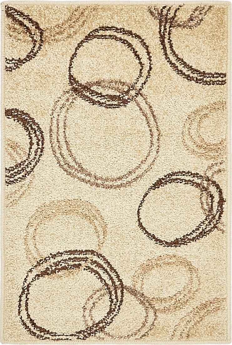 Beige 2' x 3' 1 Autumn Rectangle Area Rug 100% Polypropylene Durable Jute Backing Living Dining Room Bedroom Office Modern Decor Carpet for Sale at Rug Engine