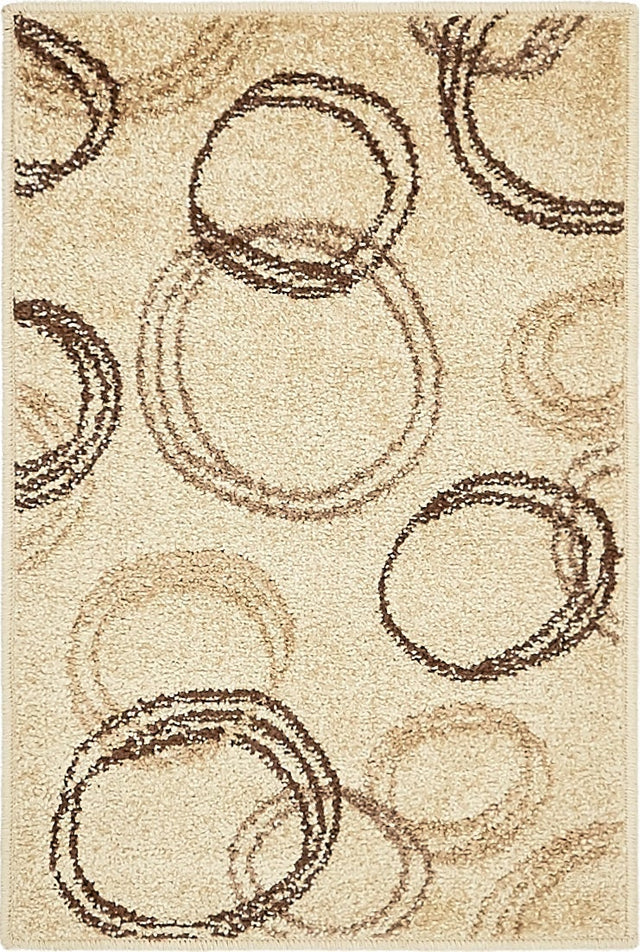 Beige 2' x 3' 1 Autumn Rectangle Area Rug 100% Polypropylene Durable Jute Backing Living Dining Room Bedroom Office Modern Decor Carpet for Sale at Rug Engine