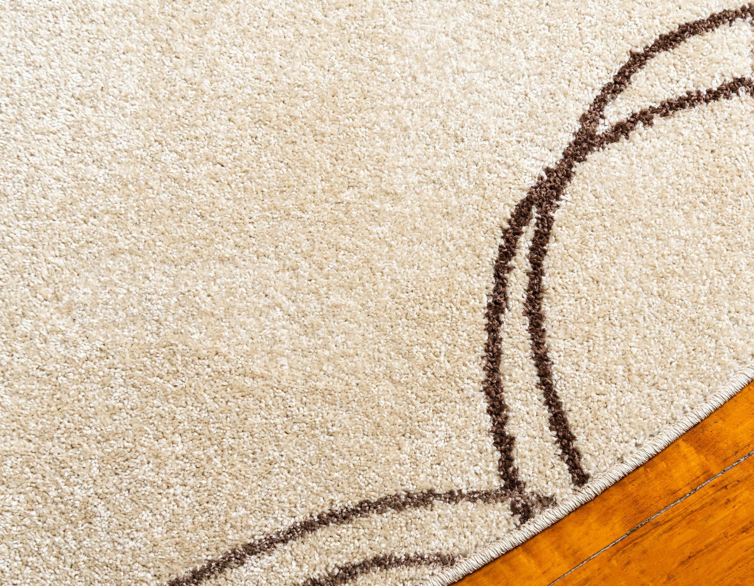 Beige 8' x 8' Autumn Round Area Rug 100% Polypropylene Durable Jute Backing Living Dining Room Bedroom Office Modern Decor Carpet for Sale at Rug Engine