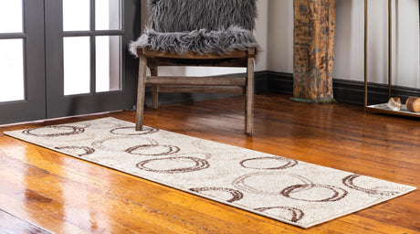 Beige 2' x 6' 1 Autumn Runner Area Rug 100% Polypropylene Durable Jute Backing Living Dining Room Bedroom Office Modern Decor Carpet for Sale at Rug Engine