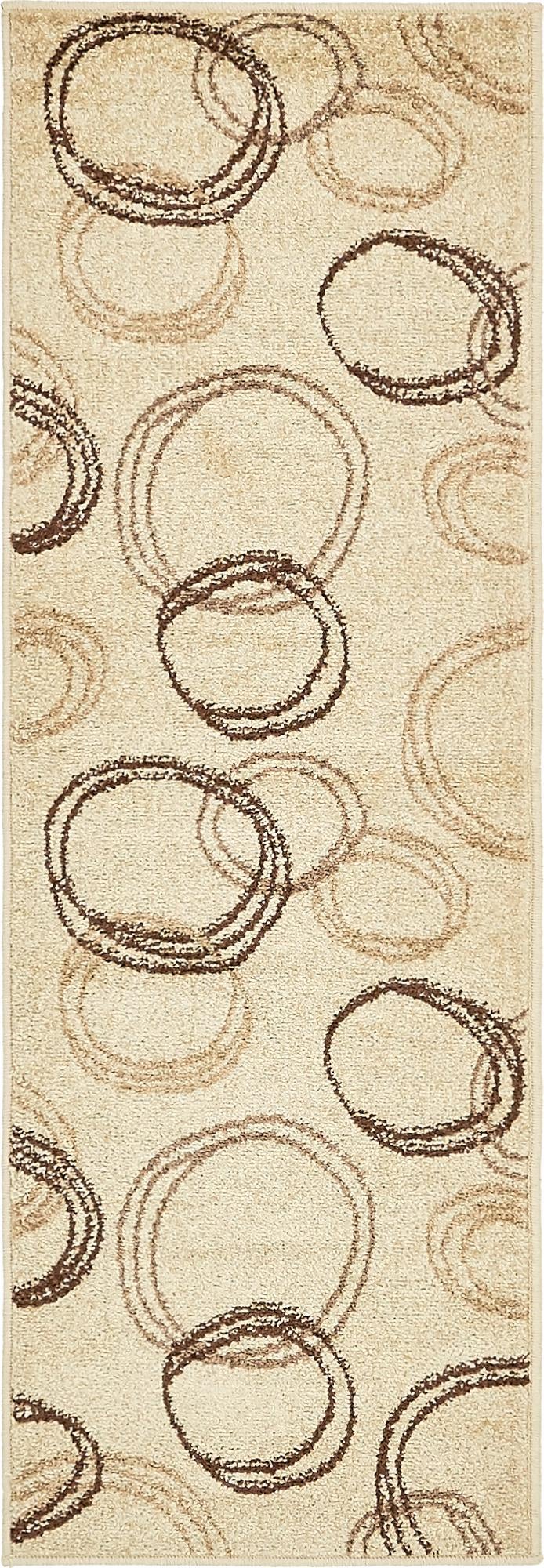 Beige 2' x 6' 1 Autumn Runner Area Rug 100% Polypropylene Durable Jute Backing Living Dining Room Bedroom Office Modern Decor Carpet for Sale at Rug Engine