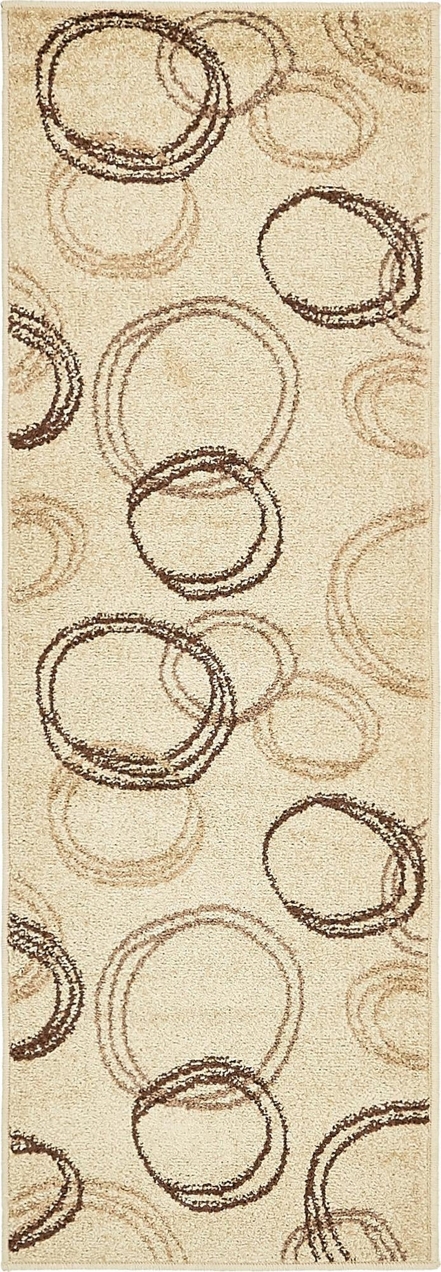 Beige 2' x 6' 1 Autumn Runner Area Rug 100% Polypropylene Durable Jute Backing Living Dining Room Bedroom Office Modern Decor Carpet for Sale at Rug Engine