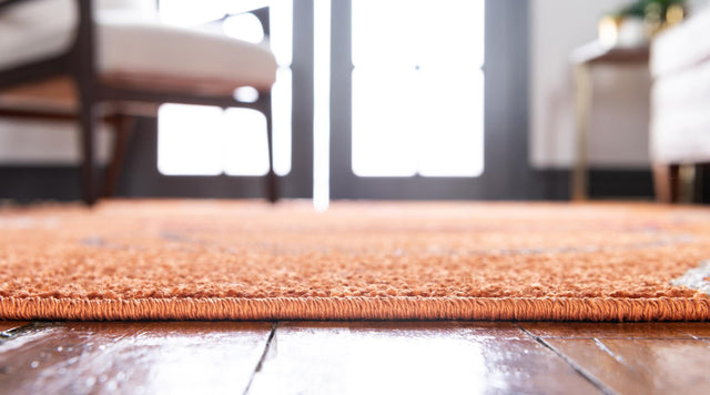 Terracotta 5' 1 x 8' Autumn Rectangle Area Rug 100% Polypropylene Durable Jute Backing Living Dining Room Bedroom Office Modern Decor Carpet for Sale at Rug Engine