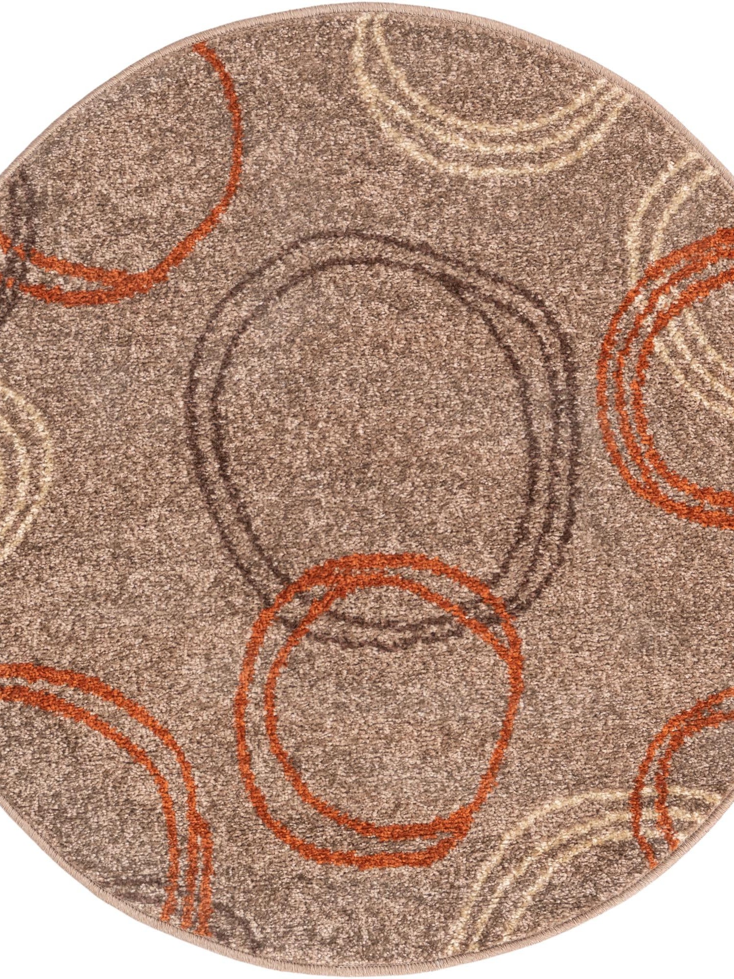 Light Brown 3' 3 x 3' 3 Autumn Round Area Rug 100% Polypropylene Durable Jute Backing Living Dining Room Bedroom Office Modern Decor Carpet for Sale at Rug Engine