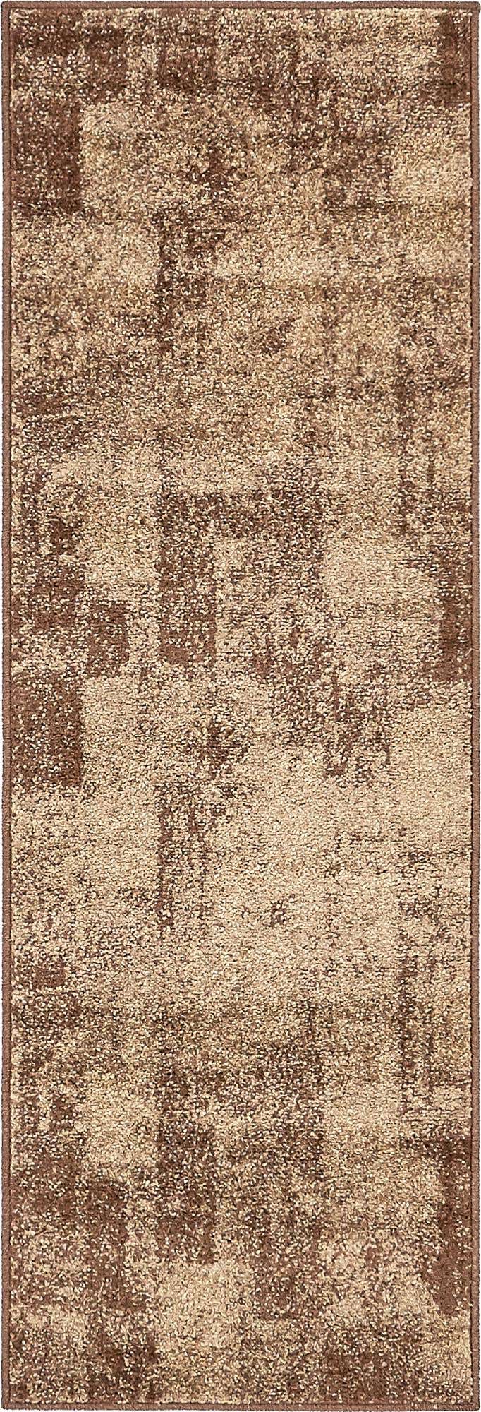 Brown 2' x 6' 1 Autumn Runner Area Rug 100% Polypropylene Durable Jute Backing Living Dining Room Bedroom Office Modern Decor Carpet for Sale at Rug Engine