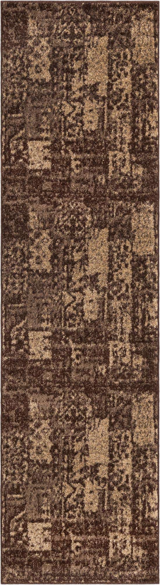 Brown 2' 7 x 10' Autumn Runner Area Rug 100% Polypropylene Durable Jute Backing Living Dining Room Bedroom Office Modern Decor Carpet for Sale at Rug Engine