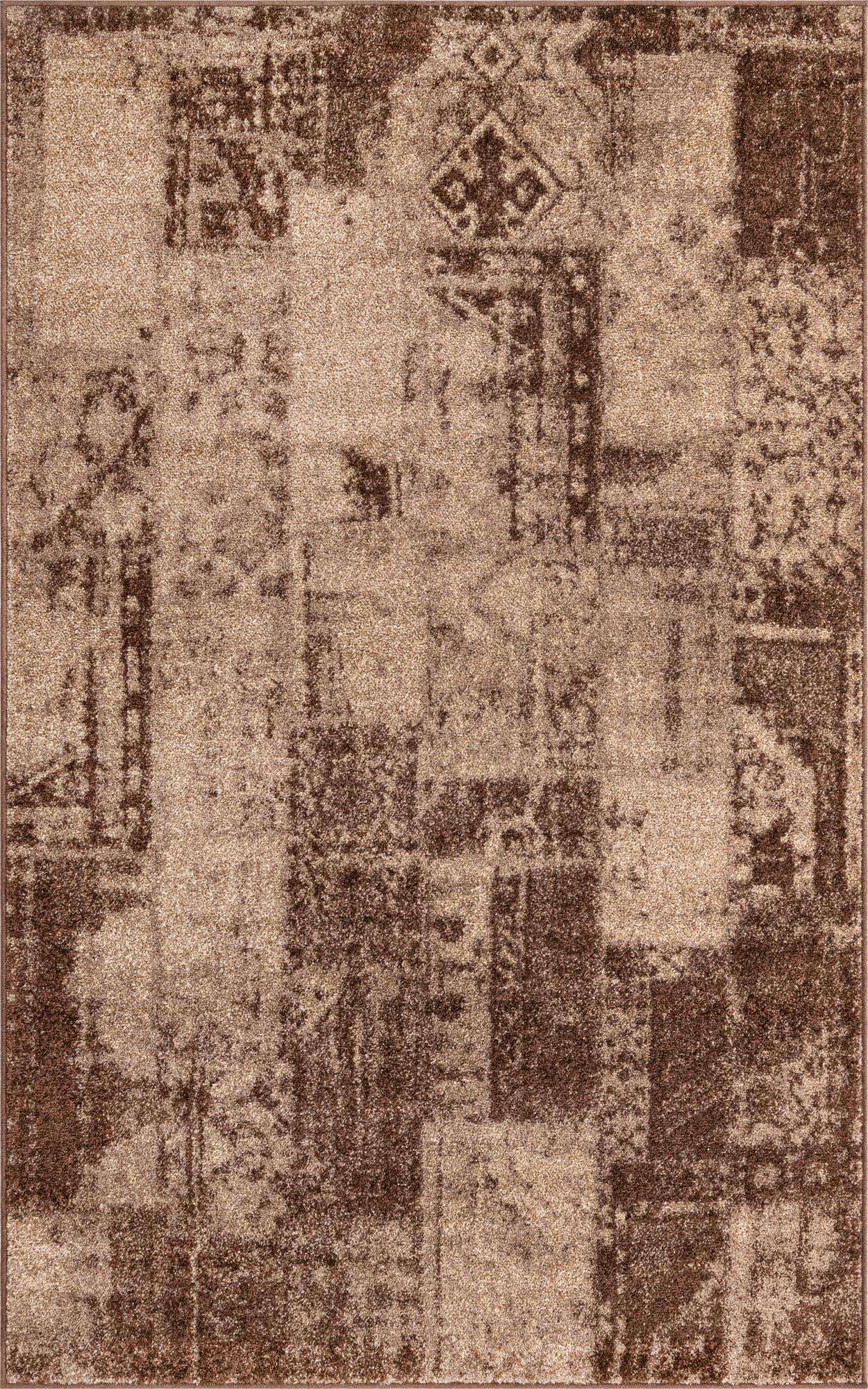Brown 5' 3 x 8' Autumn Rectangle Area Rug 100% Polypropylene Durable Jute Backing Living Dining Room Bedroom Office Modern Decor Carpet for Sale at Rug Engine