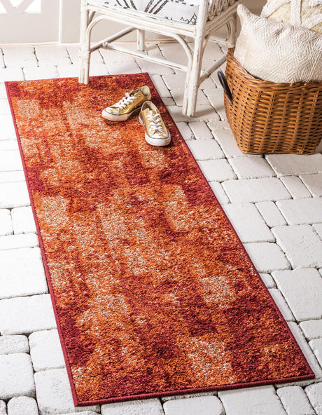 Terracotta 2' 7 x 10' Autumn Runner Area Rug 100% Polypropylene Durable Jute Backing Living Dining Room Bedroom Office Modern Decor Carpet for Sale at Rug Engine