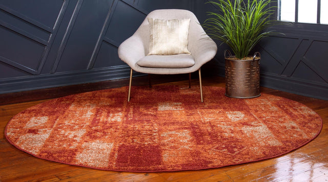 Terracotta 7' 10 x 7' 10 Autumn Round Area Rug 100% Polypropylene Durable Jute Backing Living Dining Room Bedroom Office Modern Decor Carpet for Sale at Rug Engine