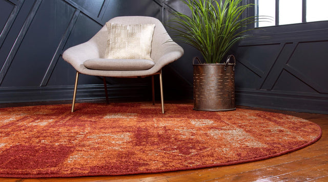 Terracotta 7' 10 x 7' 10 Autumn Round Area Rug 100% Polypropylene Durable Jute Backing Living Dining Room Bedroom Office Modern Decor Carpet for Sale at Rug Engine