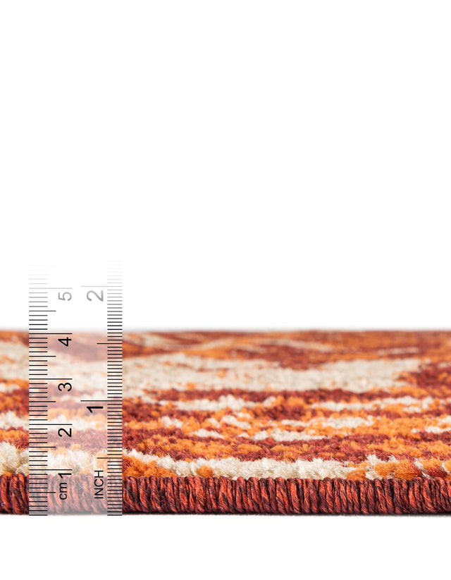 Terracotta 9' x 12' Autumn Rectangle Area Rug 100% Polypropylene Durable Jute Backing Living Dining Room Bedroom Office Modern Decor Carpet for Sale at Rug Engine