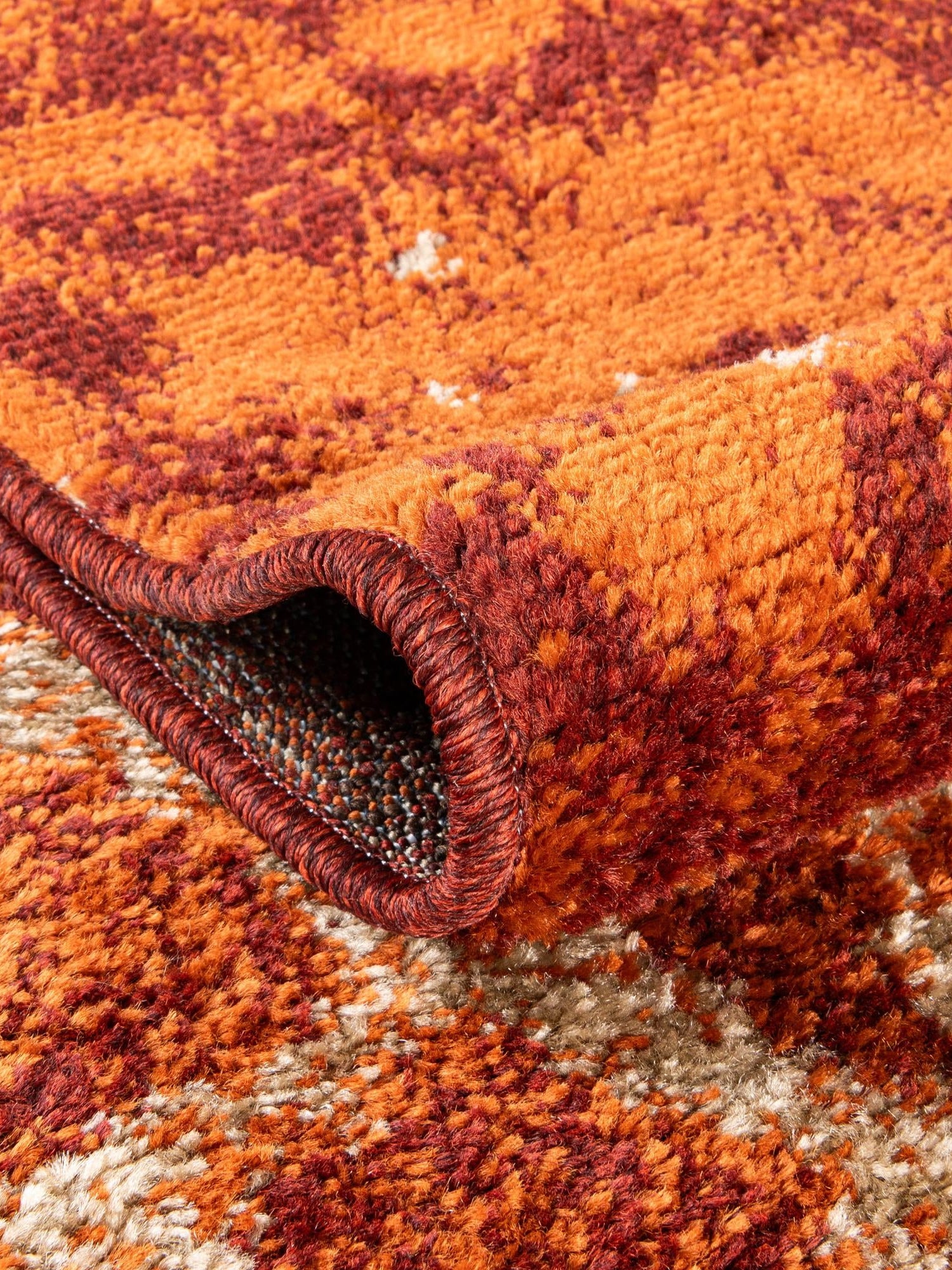 Terracotta 9' x 12' Autumn Rectangle Area Rug 100% Polypropylene Durable Jute Backing Living Dining Room Bedroom Office Modern Decor Carpet for Sale at Rug Engine