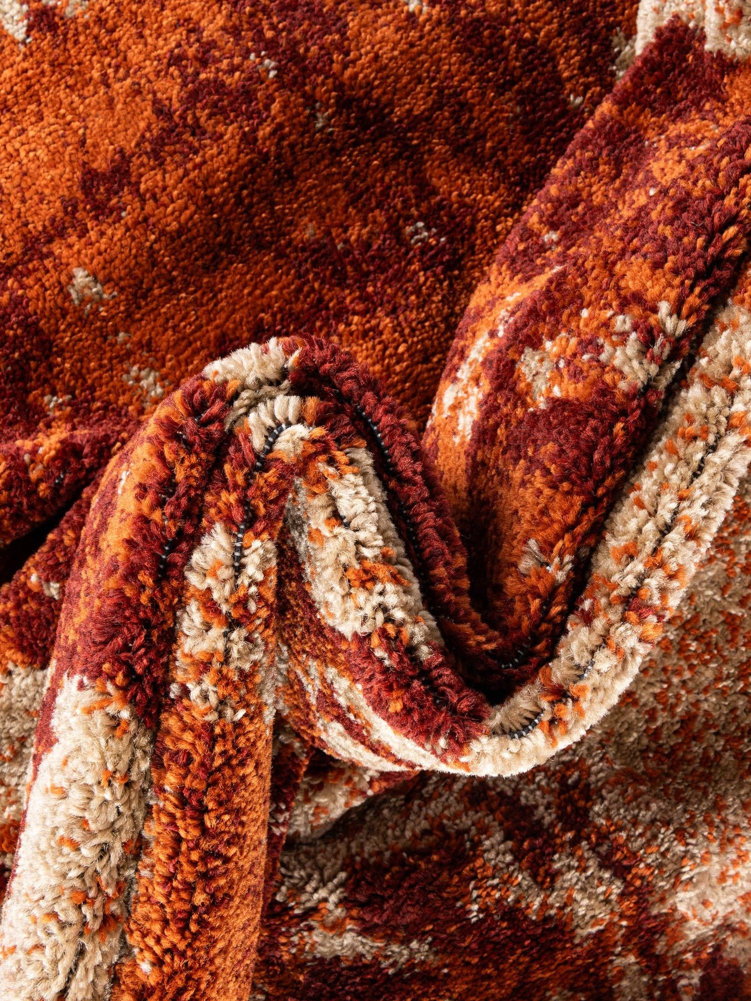Terracotta 9' x 12' Autumn Rectangle Area Rug 100% Polypropylene Durable Jute Backing Living Dining Room Bedroom Office Modern Decor Carpet for Sale at Rug Engine