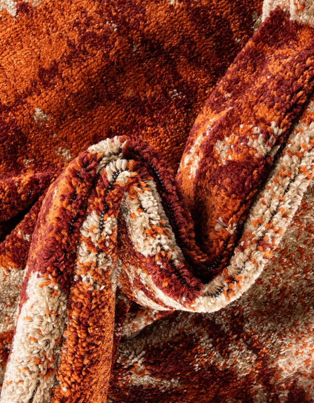 Terracotta 9' x 12' Autumn Rectangle Area Rug 100% Polypropylene Durable Jute Backing Living Dining Room Bedroom Office Modern Decor Carpet for Sale at Rug Engine