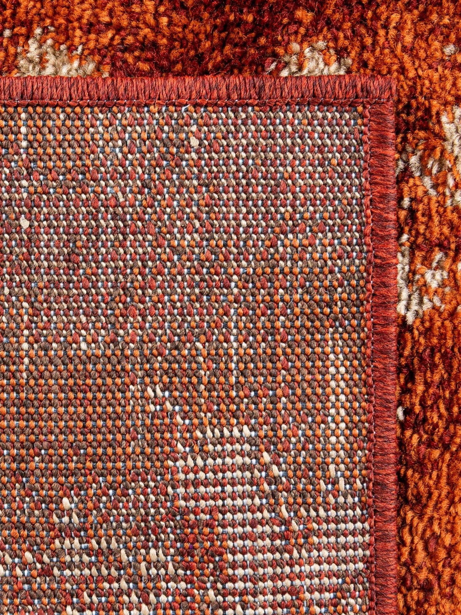 Terracotta 9' x 12' Autumn Rectangle Area Rug 100% Polypropylene Durable Jute Backing Living Dining Room Bedroom Office Modern Decor Carpet for Sale at Rug Engine