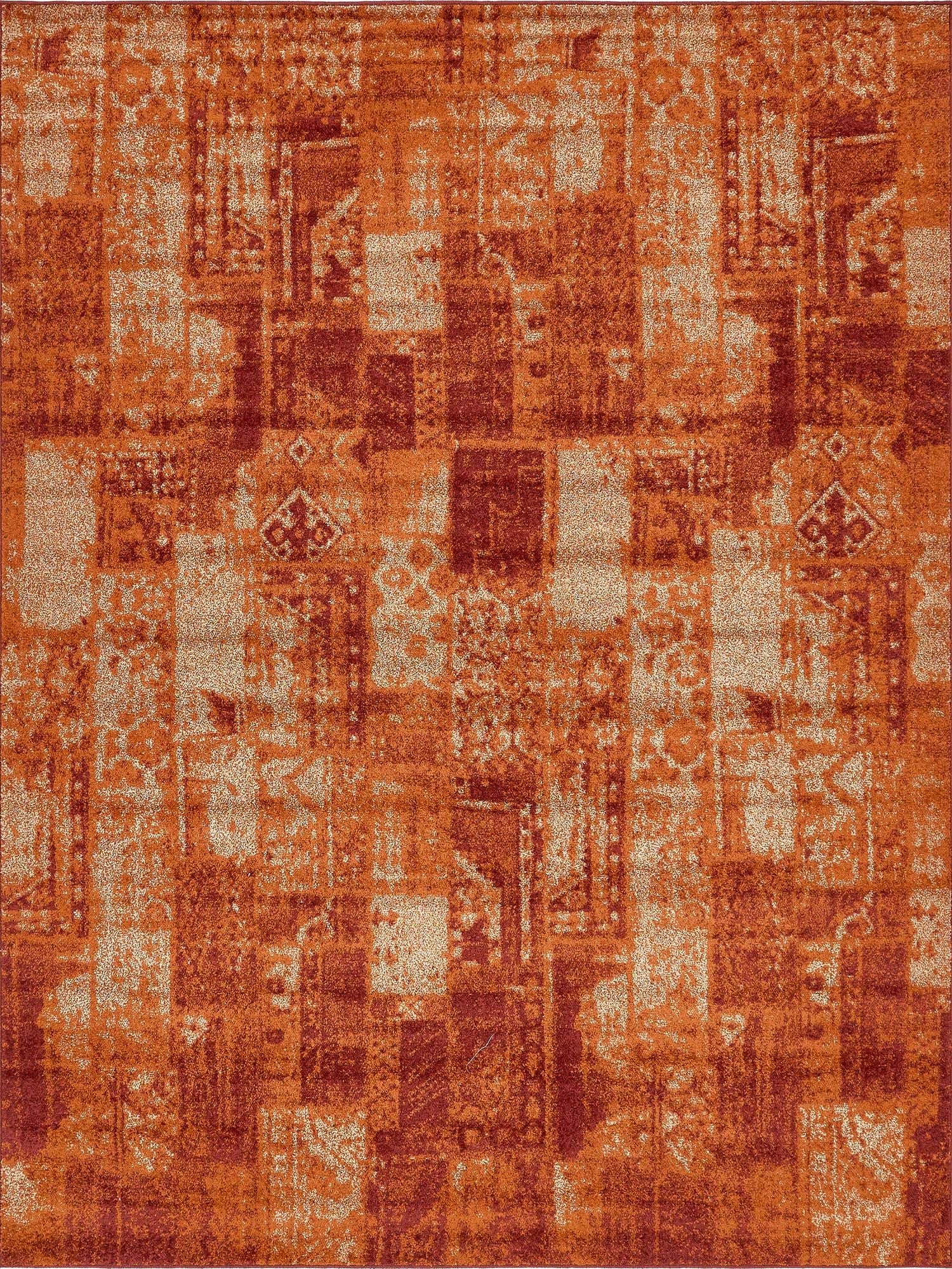 Terracotta 9' x 12' Autumn Rectangle Area Rug 100% Polypropylene Durable Jute Backing Living Dining Room Bedroom Office Modern Decor Carpet for Sale at Rug Engine