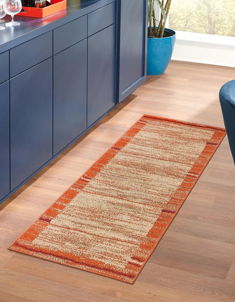 Beige 2' x 6' 1 Autumn Runner Area Rug 100% Polypropylene Durable Jute Backing Living Dining Room Bedroom Office Modern Decor Carpet for Sale at Rug Engine