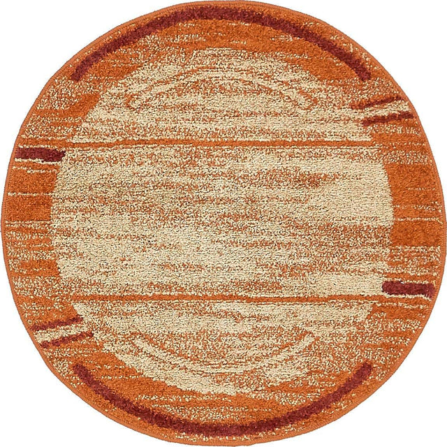 Beige 3' 1 x 3' 1 Autumn Round Area Rug 100% Polypropylene Durable Jute Backing Living Dining Room Bedroom Office Modern Decor Carpet for Sale at Rug Engine