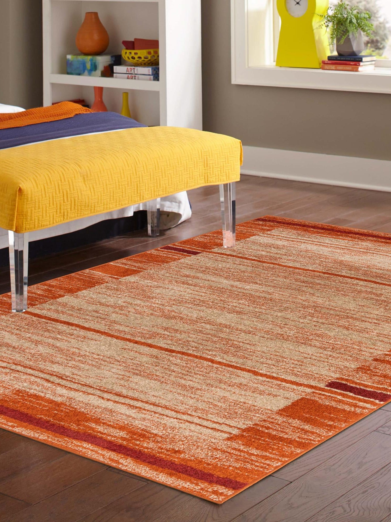Beige 9' x 12' Autumn Rectangle Area Rug 100% Polypropylene Durable Jute Backing Living Dining Room Bedroom Office Modern Decor Carpet for Sale at Rug Engine
