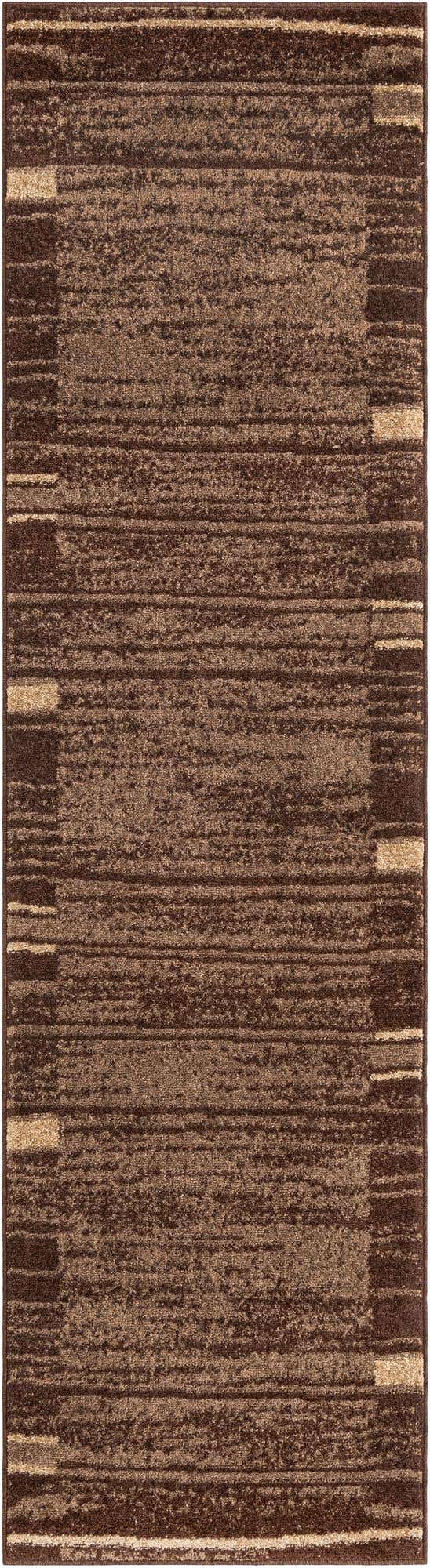 Brown 2' 7 x 10' Autumn Runner Area Rug 100% Polypropylene Durable Jute Backing Living Dining Room Bedroom Office Modern Decor Carpet for Sale at Rug Engine